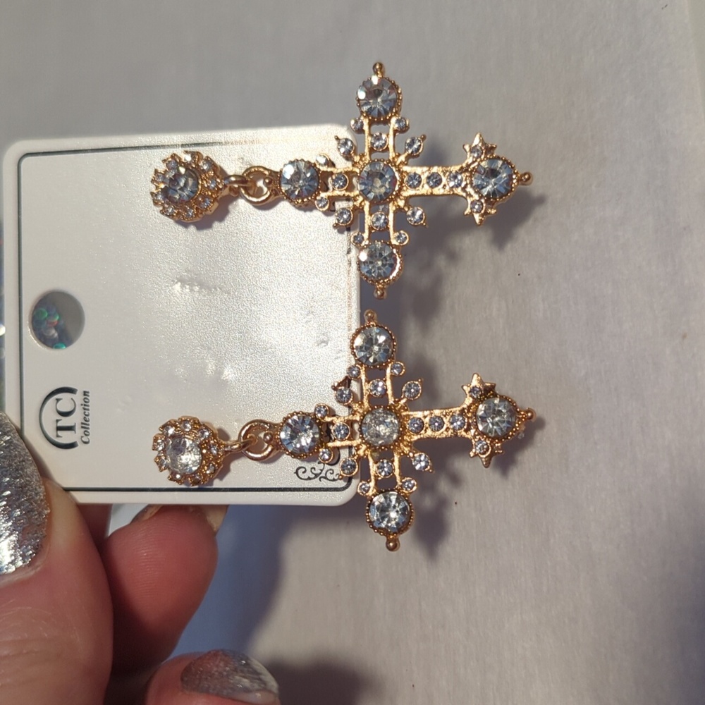 Cross earrings